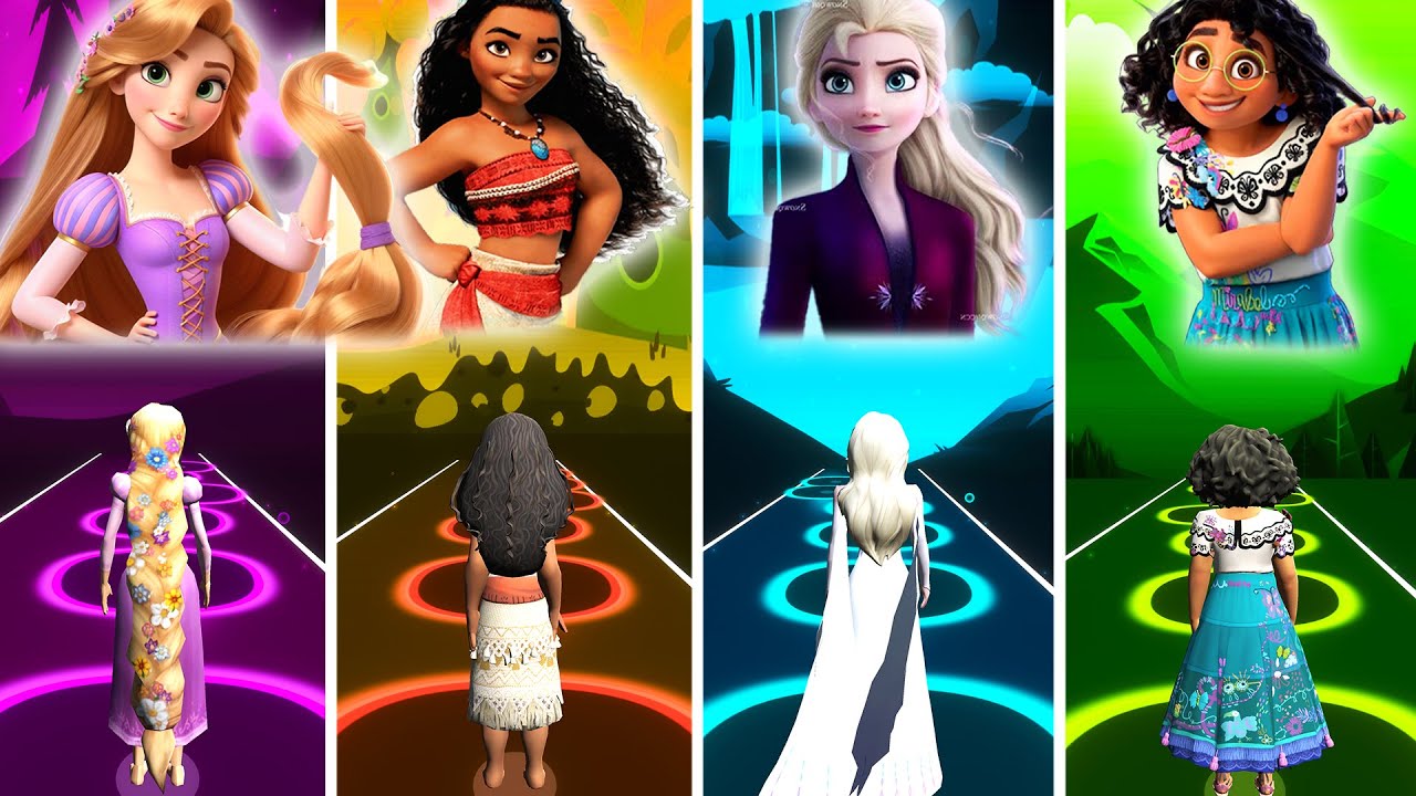Tangled I See The Light | Moana How Far I'll Go | Elsa Let It Go | Mirabel We Don't Talk About Bruno