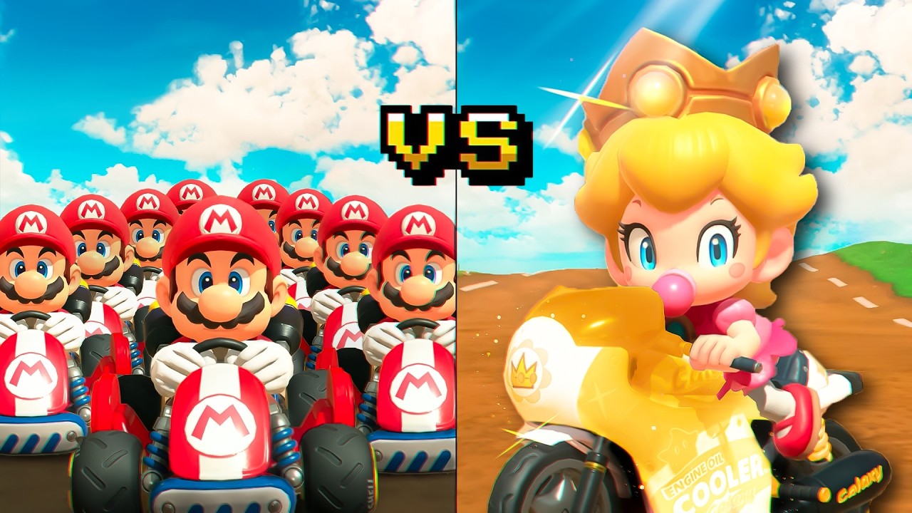 12 Average Guys vs 1 Mario Kart Pro