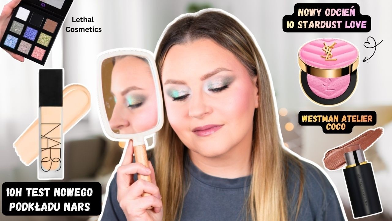 Test nowego podkładu NARS Natural Matte Longwear Foundation, Westman Atelier Coco, YSL Stardust Love