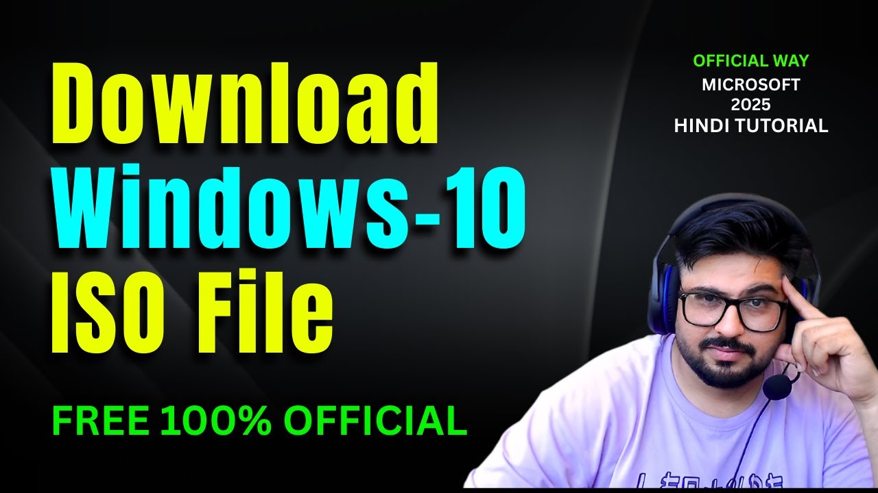 How to Download Windows 10 ISO File Official 2025! HINDI/URDU