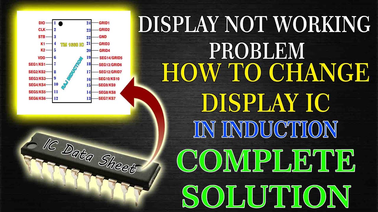 Display Ic problem in induction || How to change display ic in induction || raj induction ||