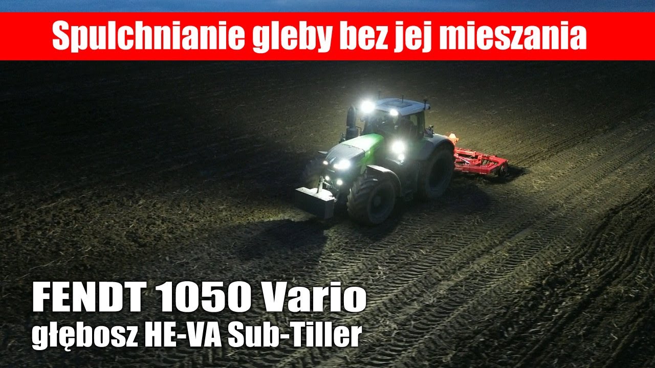 Fendt 1050 Vario + HE-VA Sub-Tiller &ndash; spulchnianie gleby bez jej mieszania po ziemniakach