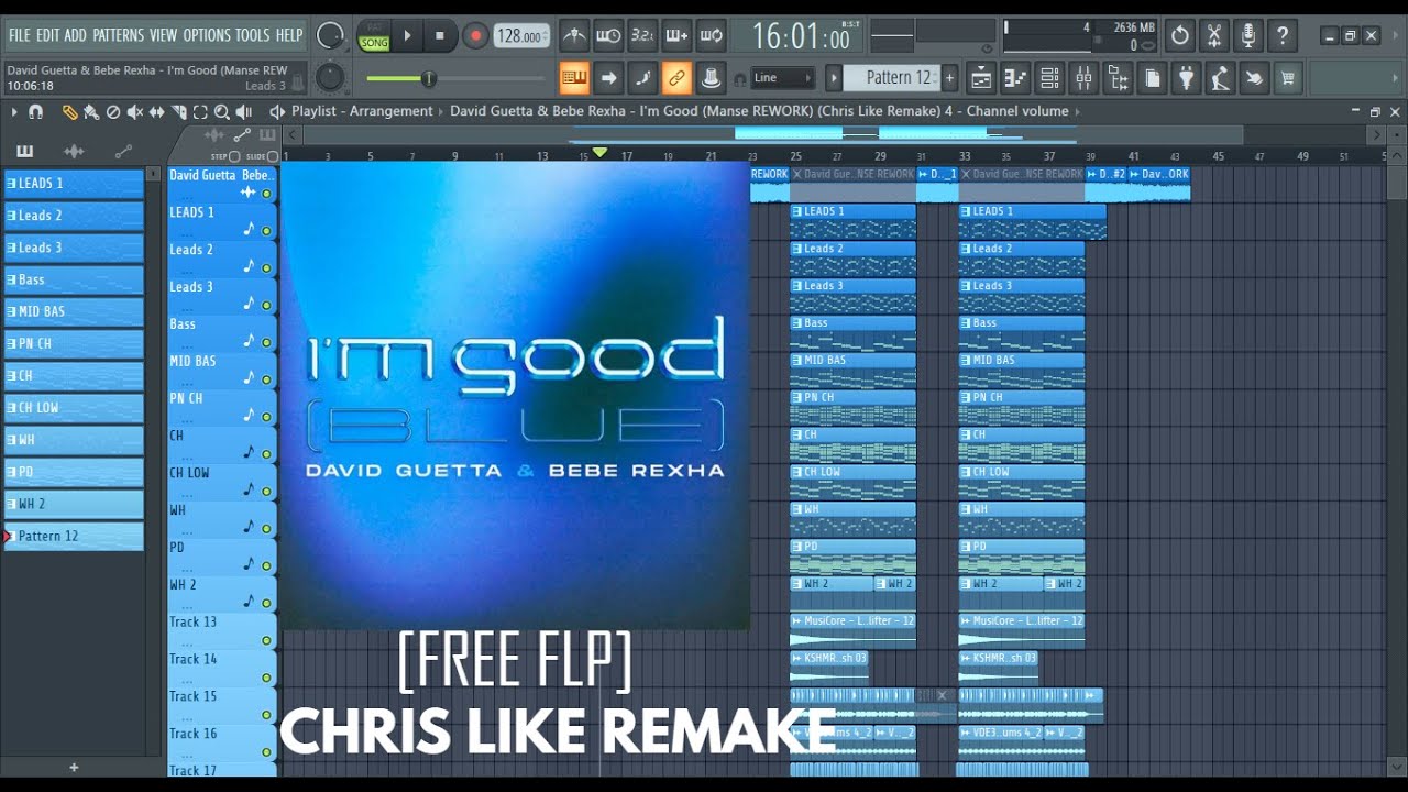 [FREE FLP] David Guetta & Bebe Rexha - I'm Good (Blue) [Manse Festival Mix] (Chris Like Remake)