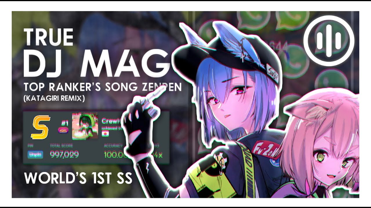 【osu!mania】true DJ MAG top ranker's song Zenpen (katagiri Remix)  [fn(top=true,sv=true)] // 997k SS