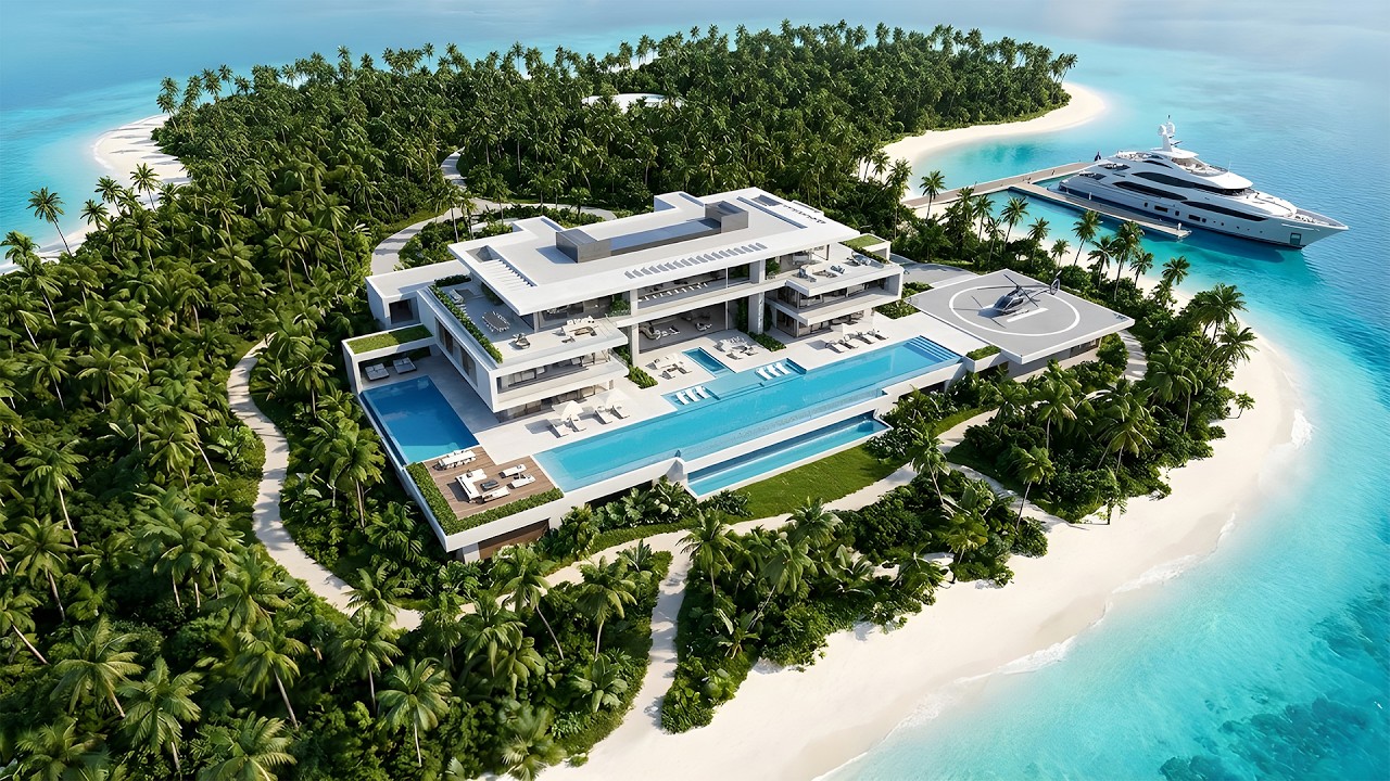Ultimate Modern Mega Mansion Tour | Home Theater, Spa, Pool & You NEVER Leave!