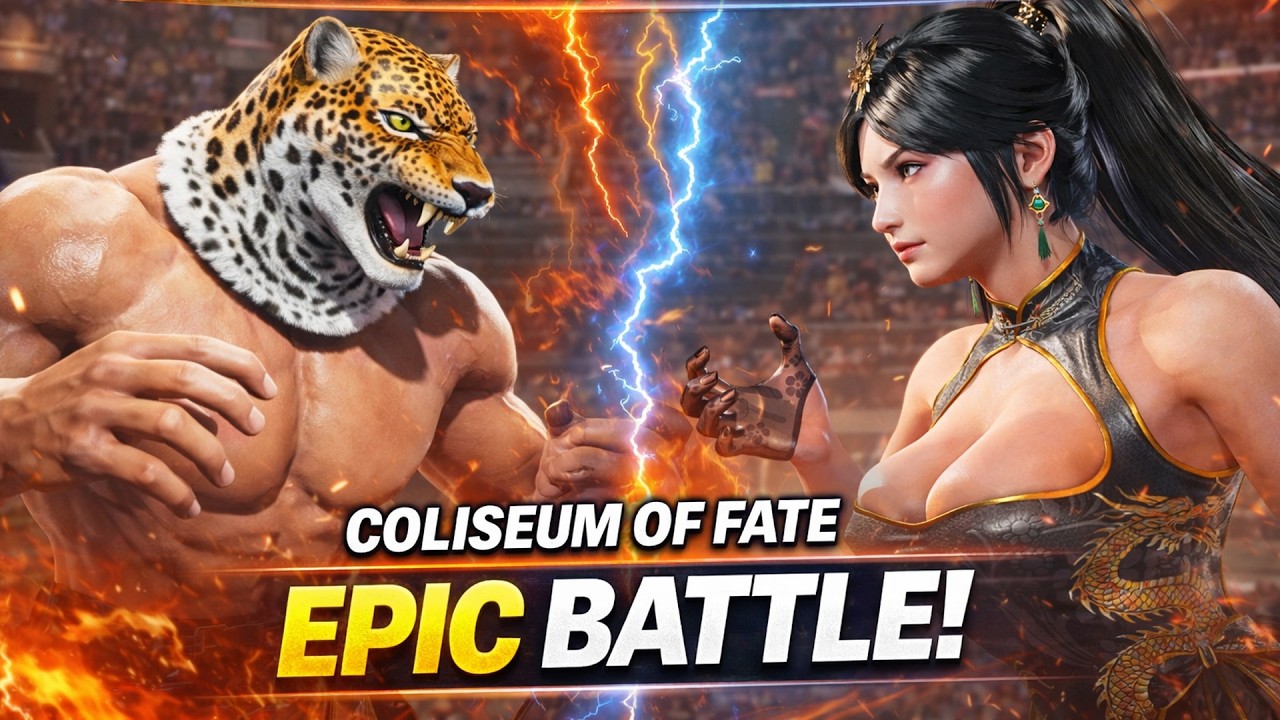 King vs Reina at Coliseum of Fate | Epic Fight - Tekken 8 Gameplay
