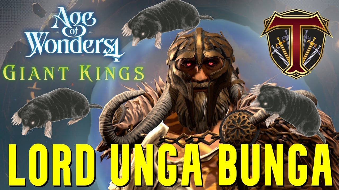 Age of Wonders 4: Giant Kings - LORD UNGA BUNGA, KING OF THE MOLES | PVP Gameplay
