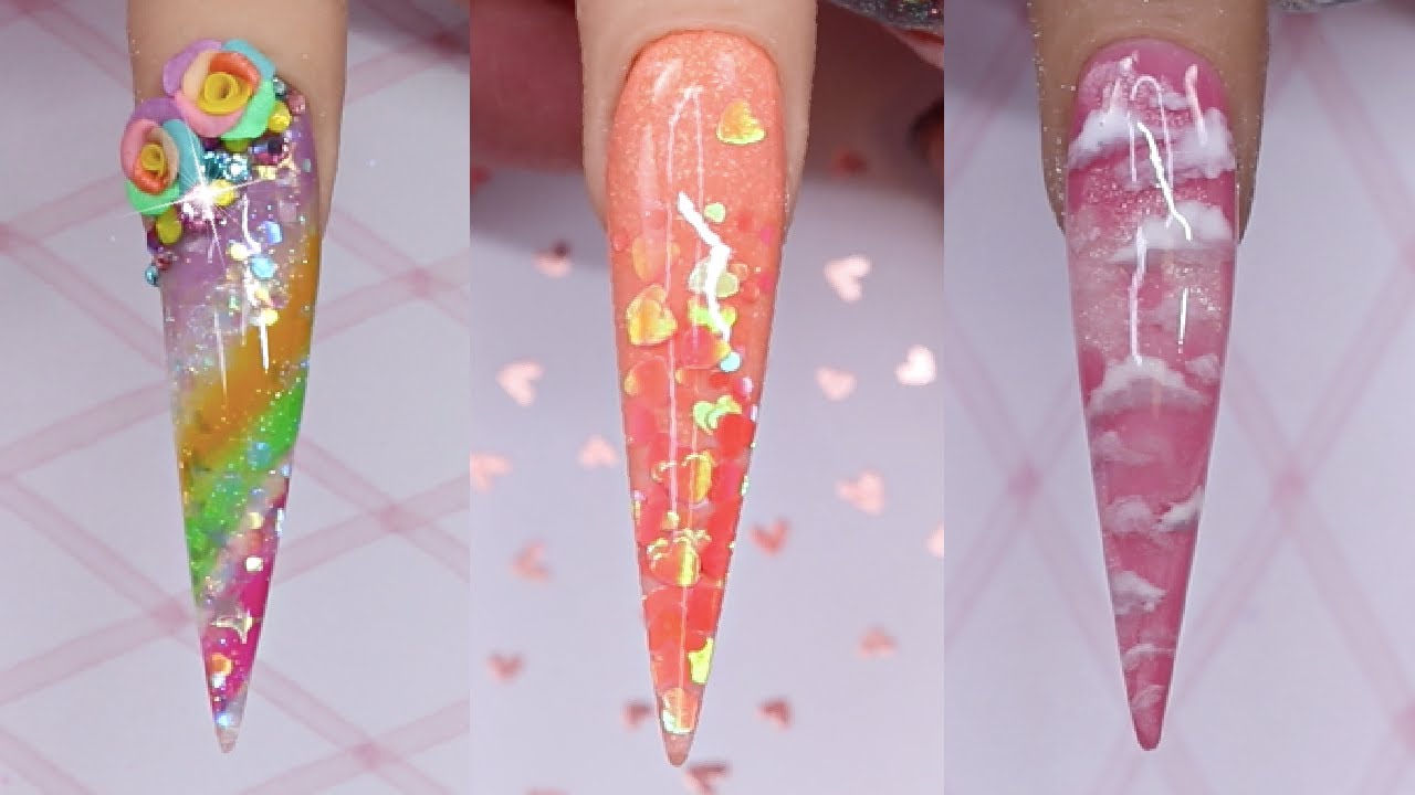ACRYLIC NAIL COMPILATION 2020  - nail art ideas