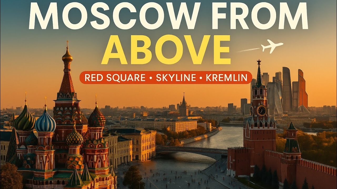 Moscow from Above 🇷🇺 | Stunning Drone View of Moscow City, Red Square, Kremlin & Skyline 4K