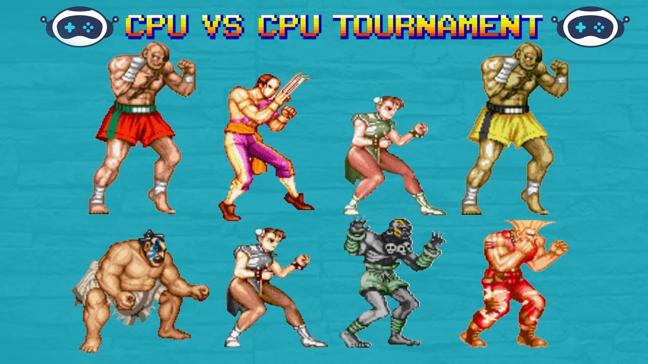 STREET FIGHTER 2 - THE NEW CHALLENGERS (MUGEN) - CPU Vs CPU TOURNAMENT BATTLE