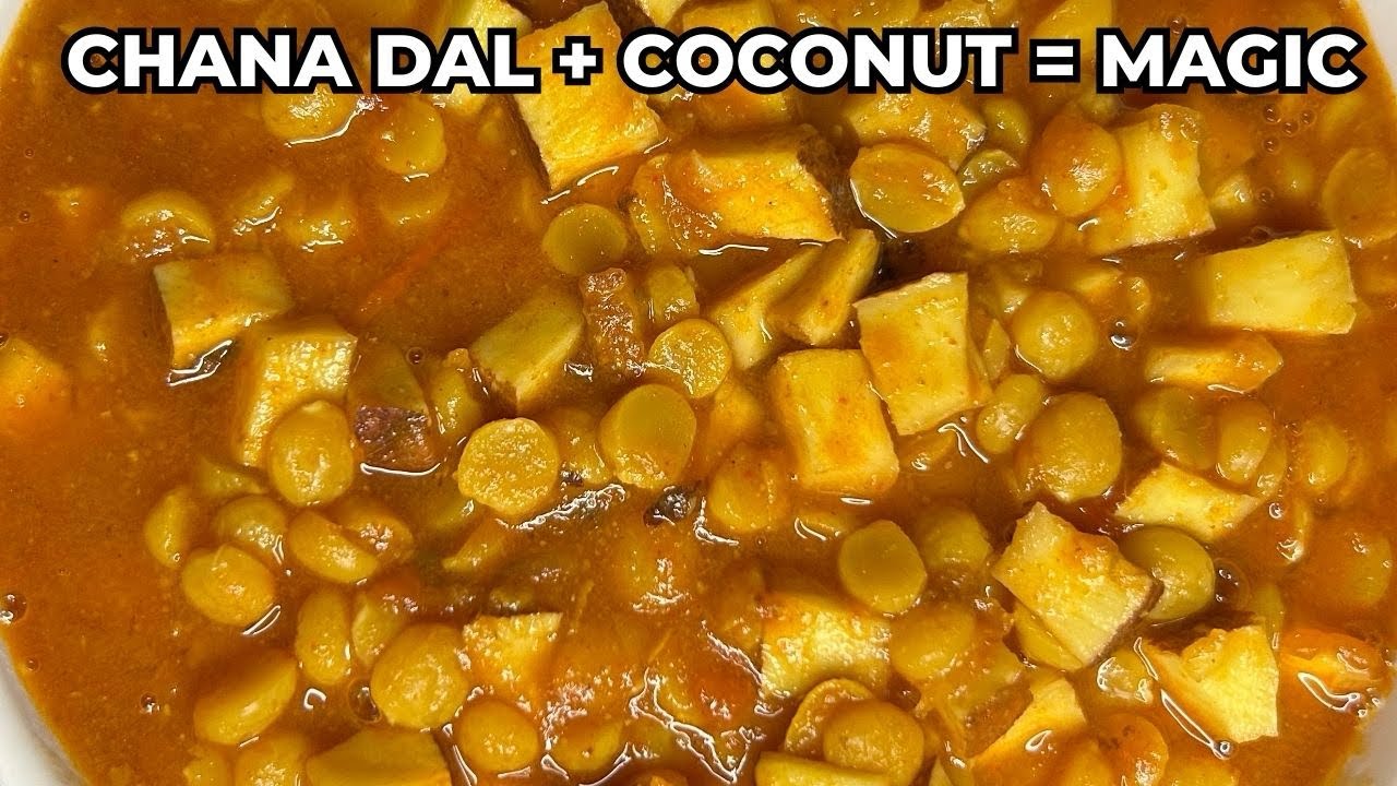 Authentic Andhra Chana Dal Coconut Curry | Simple Comfort Dal Recipe