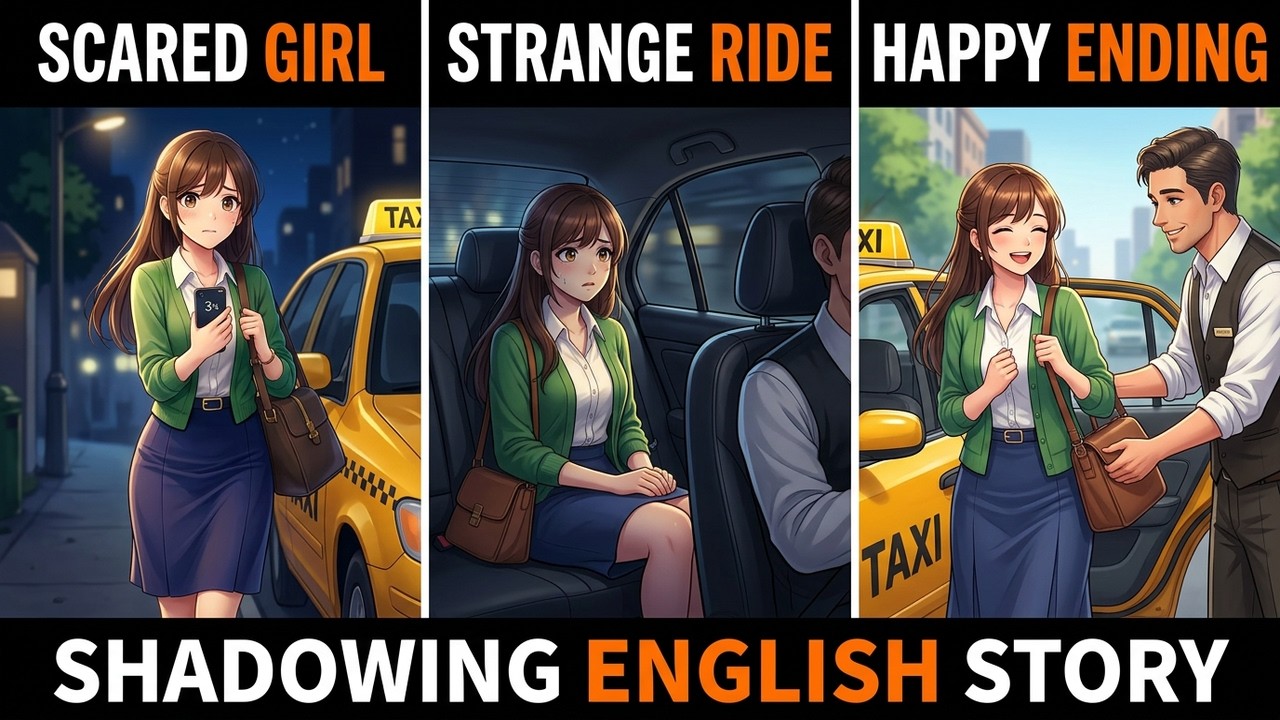 Is the Taxi Driver Really Strange? | Beginner English Shadowing Exercise