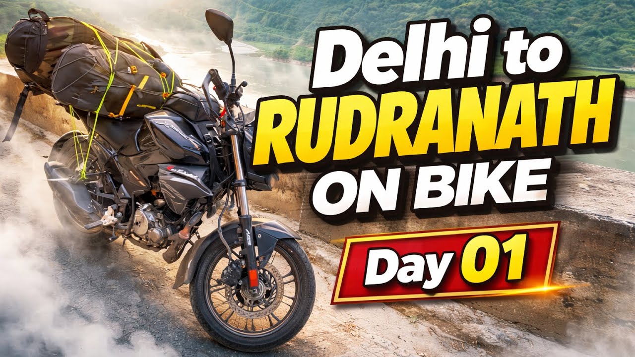 Delhi to Rudranath on Bike | Day 01 | Panch Kedar |Mahadev Ki Yatra Begins 🕉️