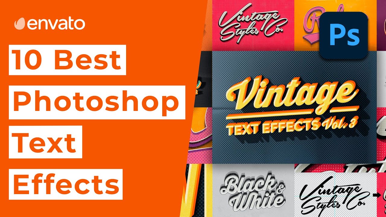 10 Best Text Effects for Photoshop