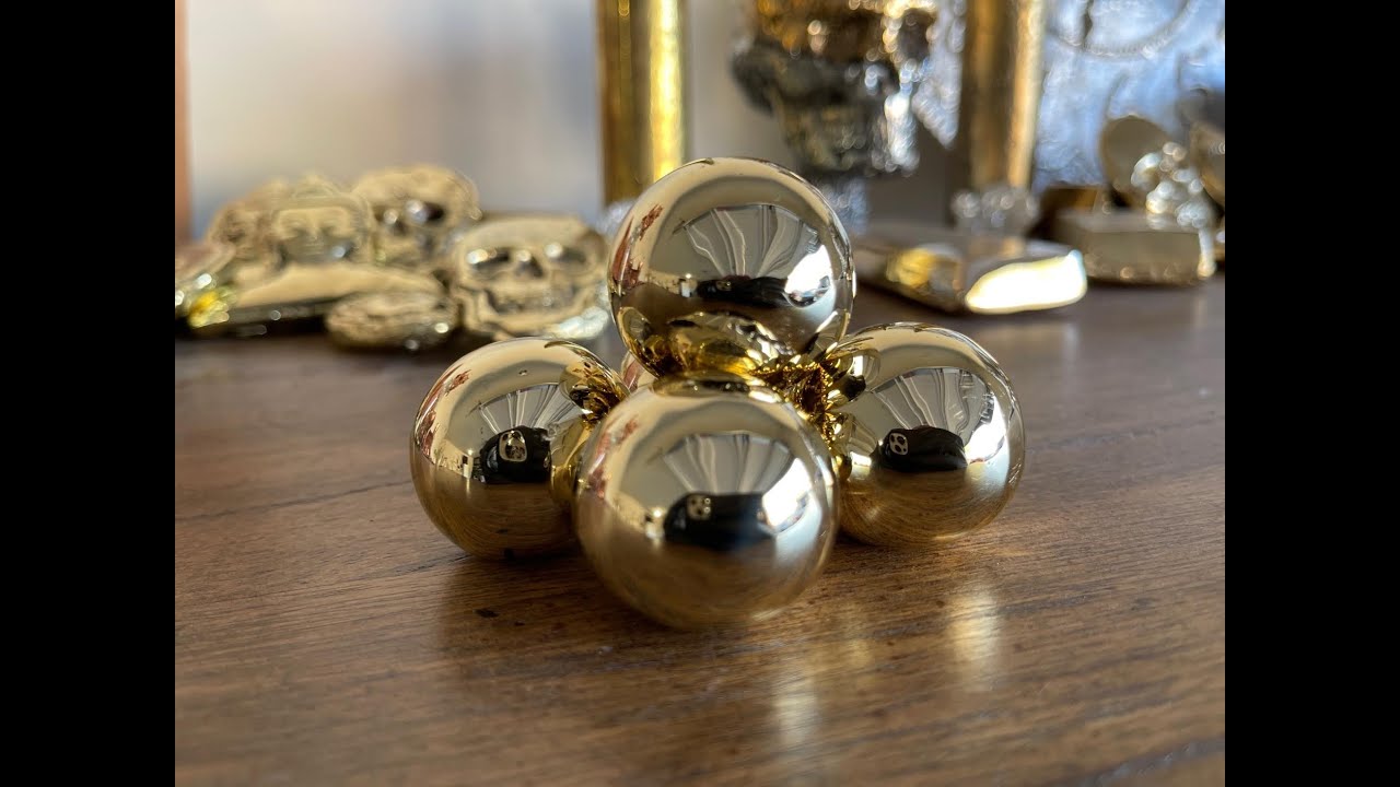 Brass Balls - Shiny Brass Balls - How to Make Brass from Copper & Zinc - Homemade Brass