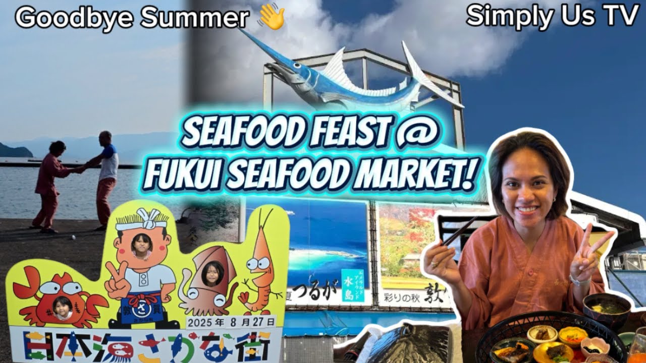 Seafood Feast @ Fukui Seafood Market 🐟🍣 | Goodbye Summer | Life in Japan