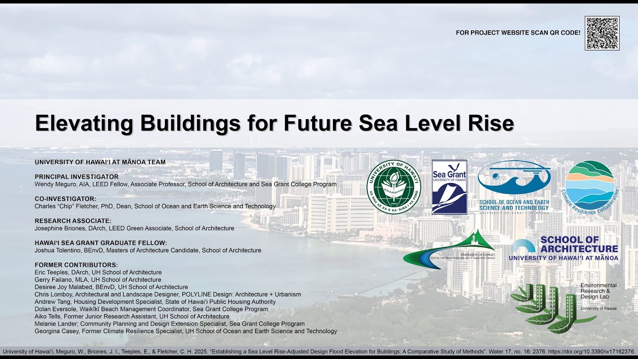 UH ERDL & CSBCD Webinar: Elevating Buildings for Future Sea Level Rise (Jan 16, 2026)