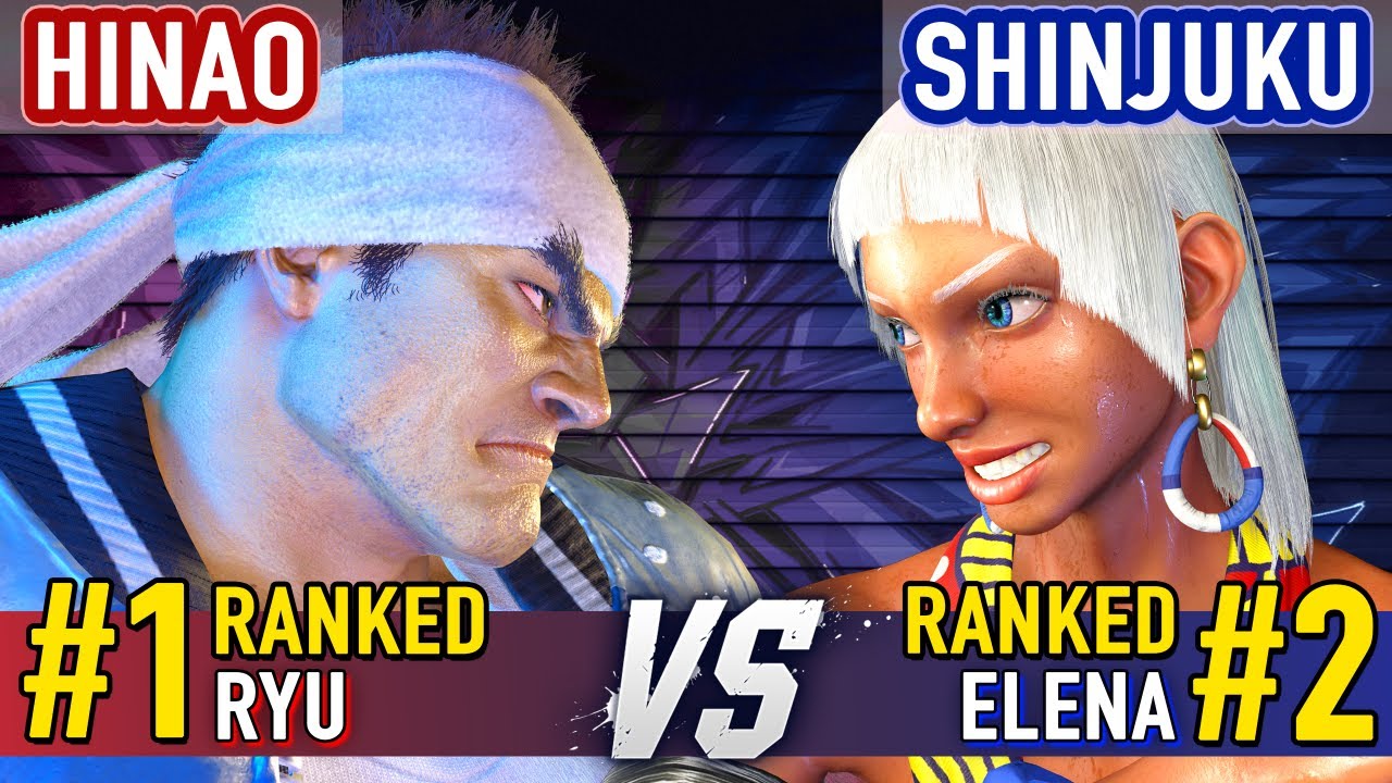 SF6 ▰ HINAO (#1 Ranked Ryu) vs THE SHINJUKU (#2 Ranked Elena) ▰ High Level Gameplay