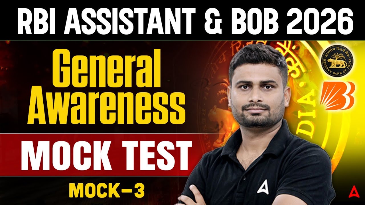 RBI Assistant & BOB 2026 General Awareness | GA Mock Test 3 | By Vaibhav Srivastava
