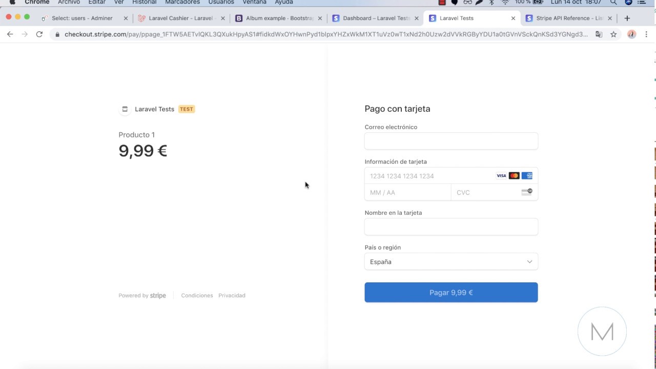(6/10) Compras online con Laravel 6 & Stripe - Comprar productos