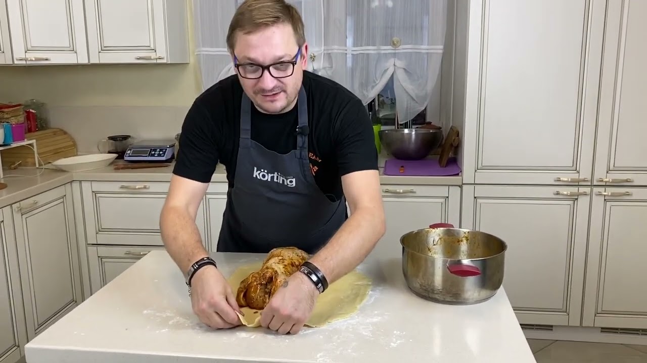 Простой рецепт запечённой курицы в тесте
