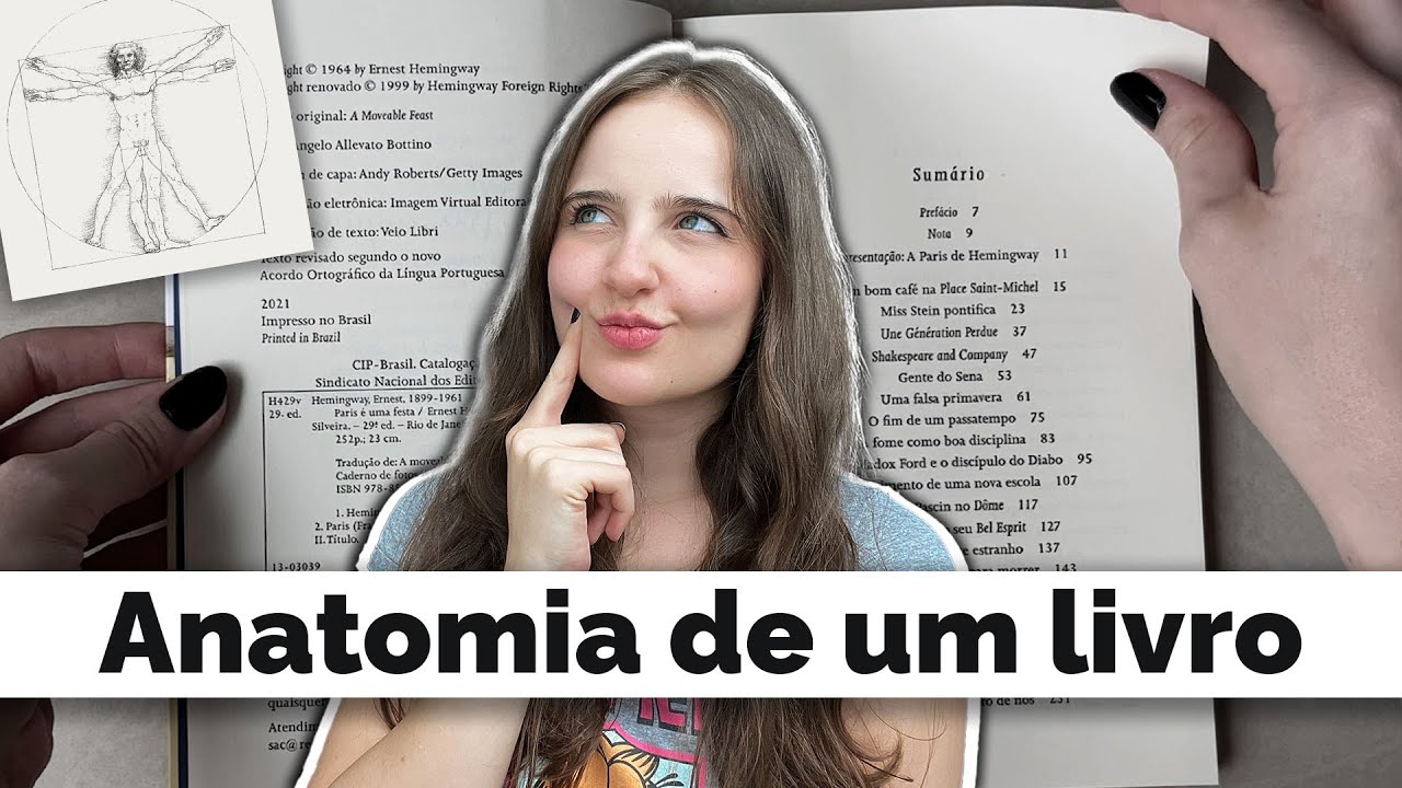 As partes de um livro - epígrafe, folha de rosto, fólio e outros