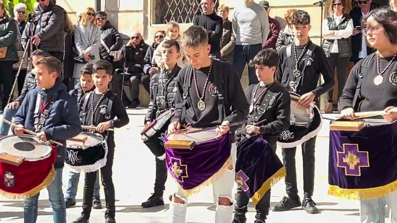 Entrada de Bandas -Banda te Tambores Cofradia El Burret- Semana Santa 2024.