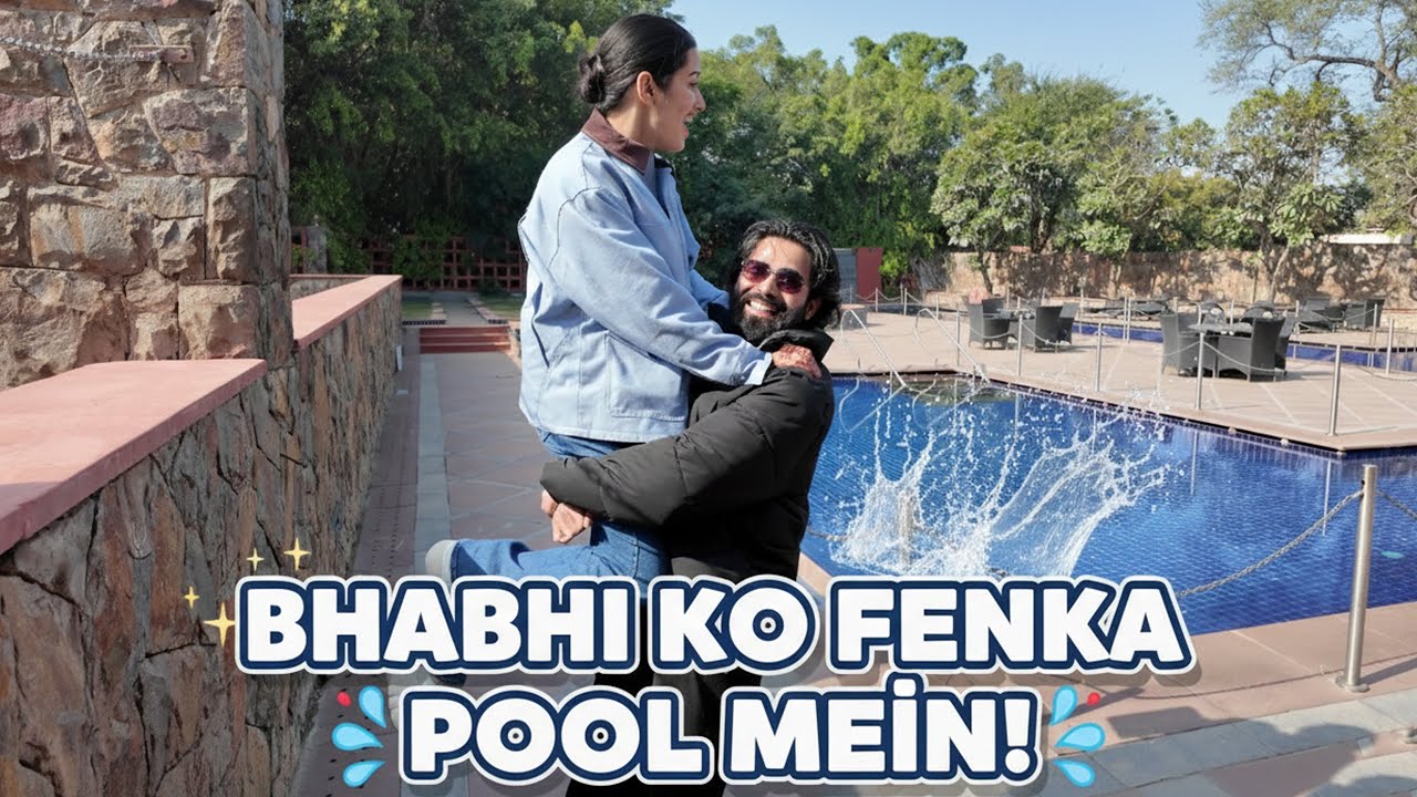 Bhabhi ko Feka POOL Mai || Family FUN on wedding VENUE🥳😍