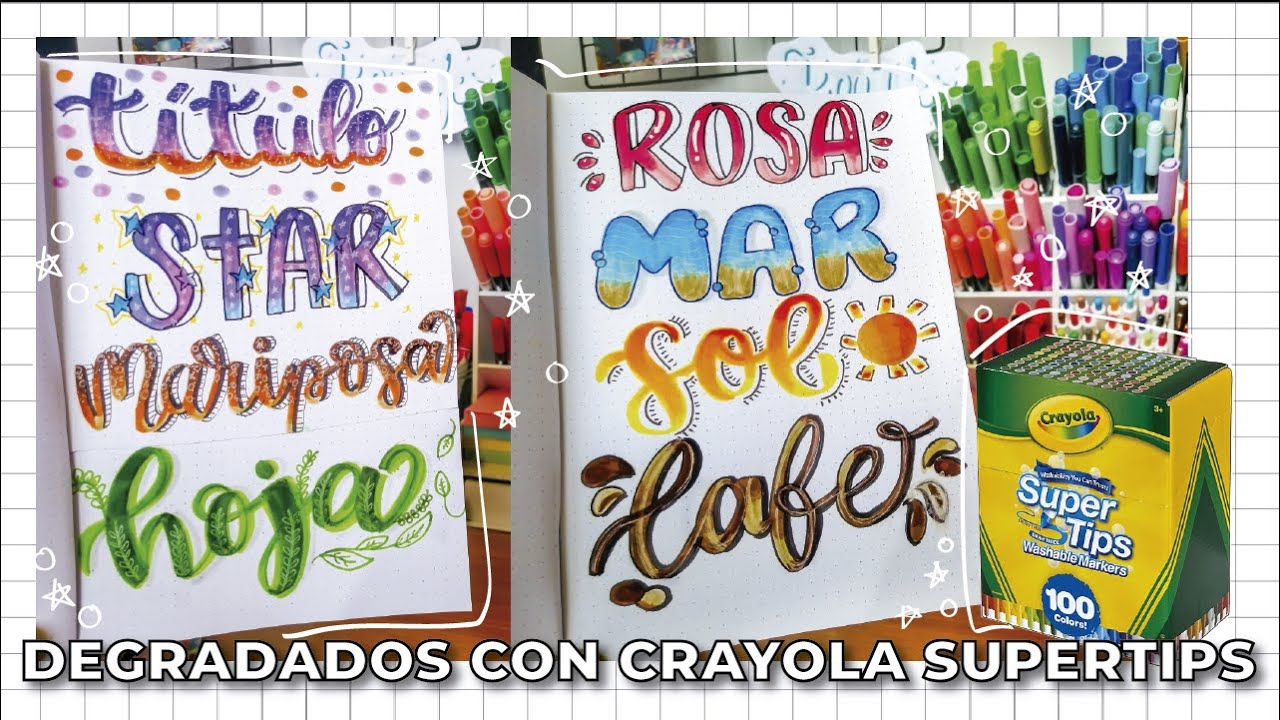 ✨APRENDE HACER DEGRADADOS CON CRAYOLA SUPER TIPS ✨