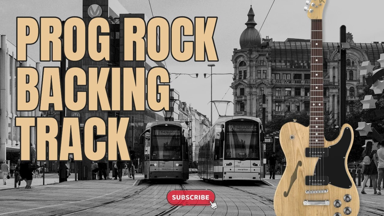 Prog Rock Backing Track #2 | D | Guitar | 110 bpm