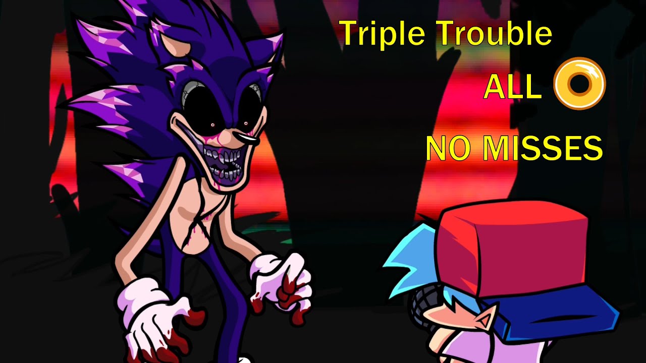 Triple Trouble | All Rings | No Misses | FNF: vs Sonic.exe 2.0