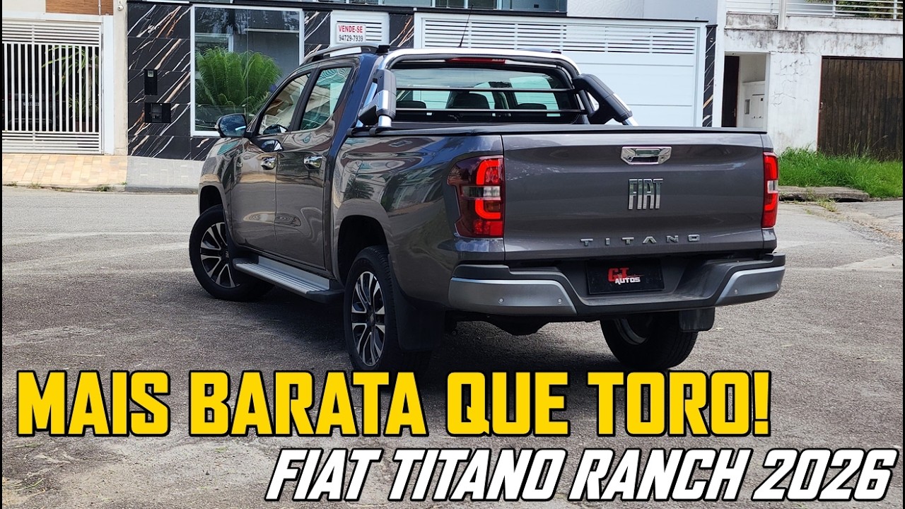 Fiat Titano Ranch 2026 &eacute; a picape com melhor custo-benef&iacute;cio? Avalia&ccedil;&atilde;o completa!