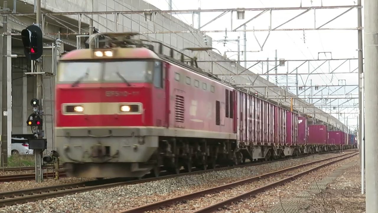 IRいしかわ鉄道・ハピラインふくい・日本海縦貫線  521系・EF510 松任発車・通過