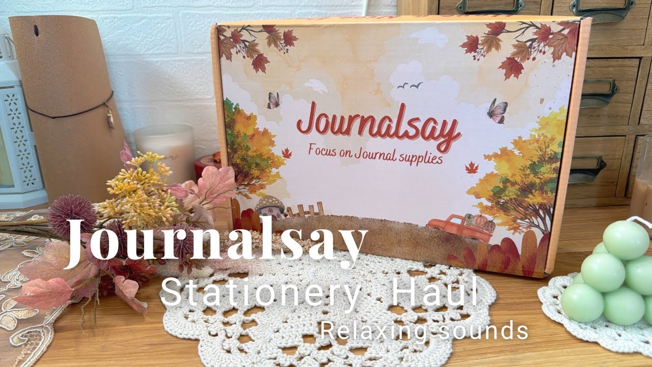 Haul |Journalsayのコラージュ素材を紹介します🍁Unboxing ASMR 