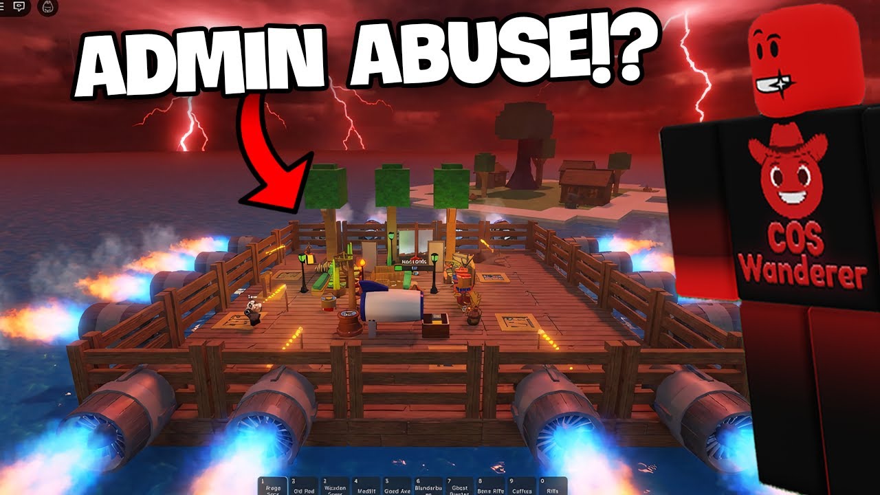 This Admin Abuse in 101 Days Raft Is INSANE?! | Roblox