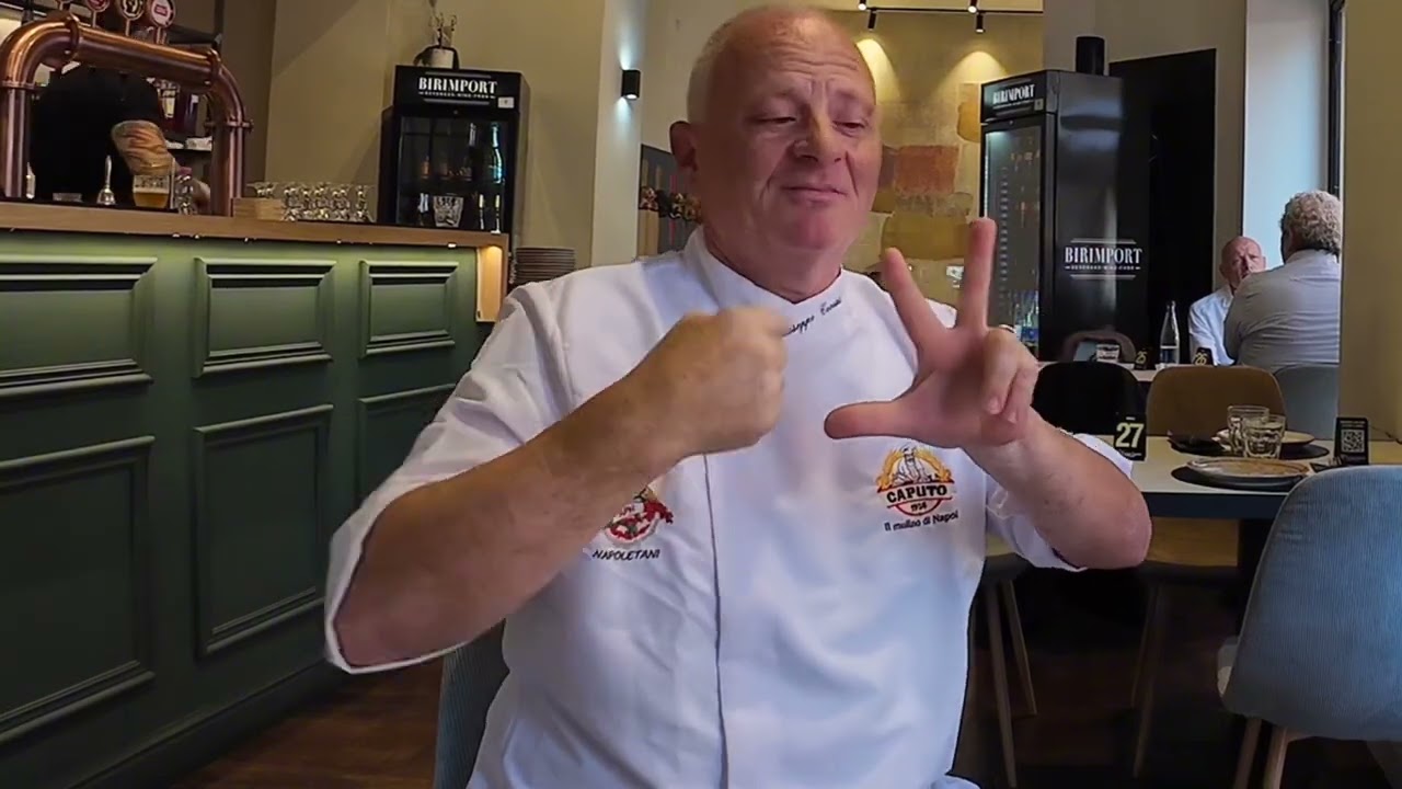 Corsini Giuseppe.Famous baker from Italy. The food was amazing. Watch the video.