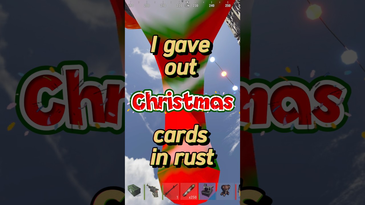 I gave strangers Christmas cards in rust 🎅 ✉️ #rustgame #britrust #rust #rustfun #christmas