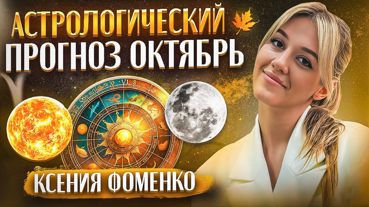 Астрологический прогноз на Октябрь 2025 года для всех Знаков зодиака / Астролог Ксения Фоменко