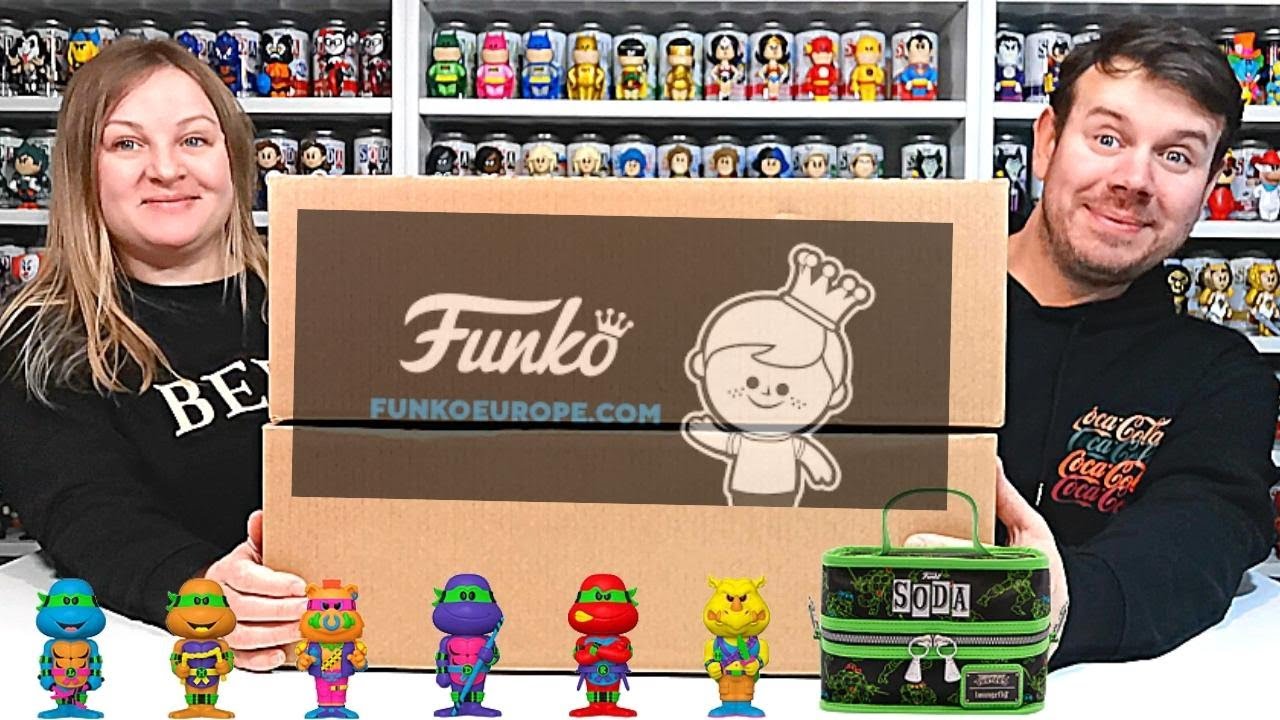 New Funko Europe Teenage Mutant Ninja Turtles 6-Pack Vinyl Soda With Cooler Chase Hunt unboxing