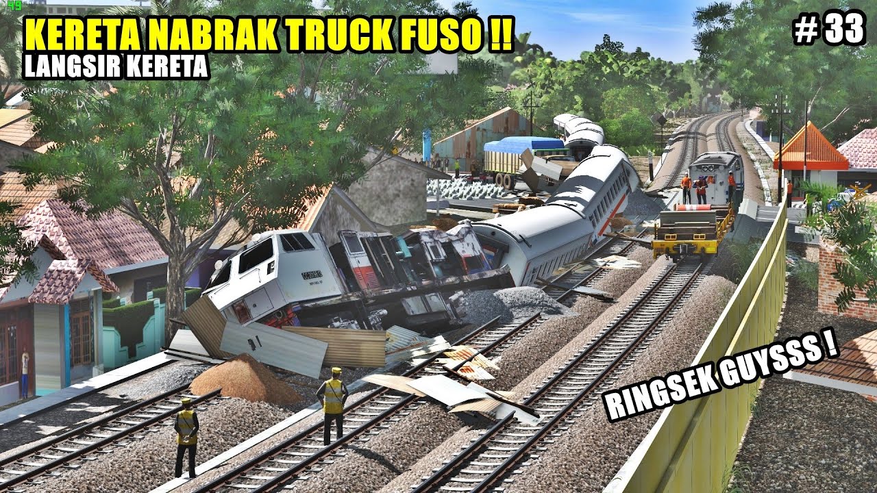 KERETA NABRAK TRUCK FUSO - LANGSIR KERETA PART 33