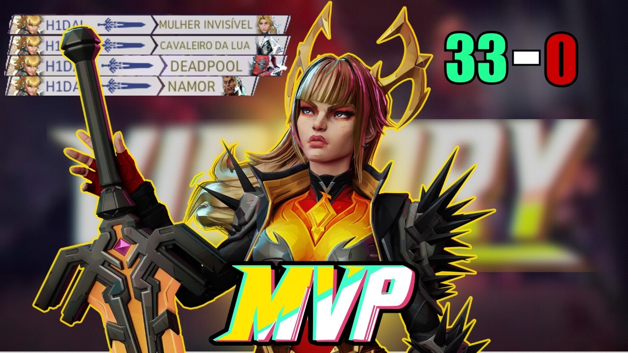 33-0 COM A MAGIK NO ÚLTIMO DIA DA SEASON - Marvel Rivals