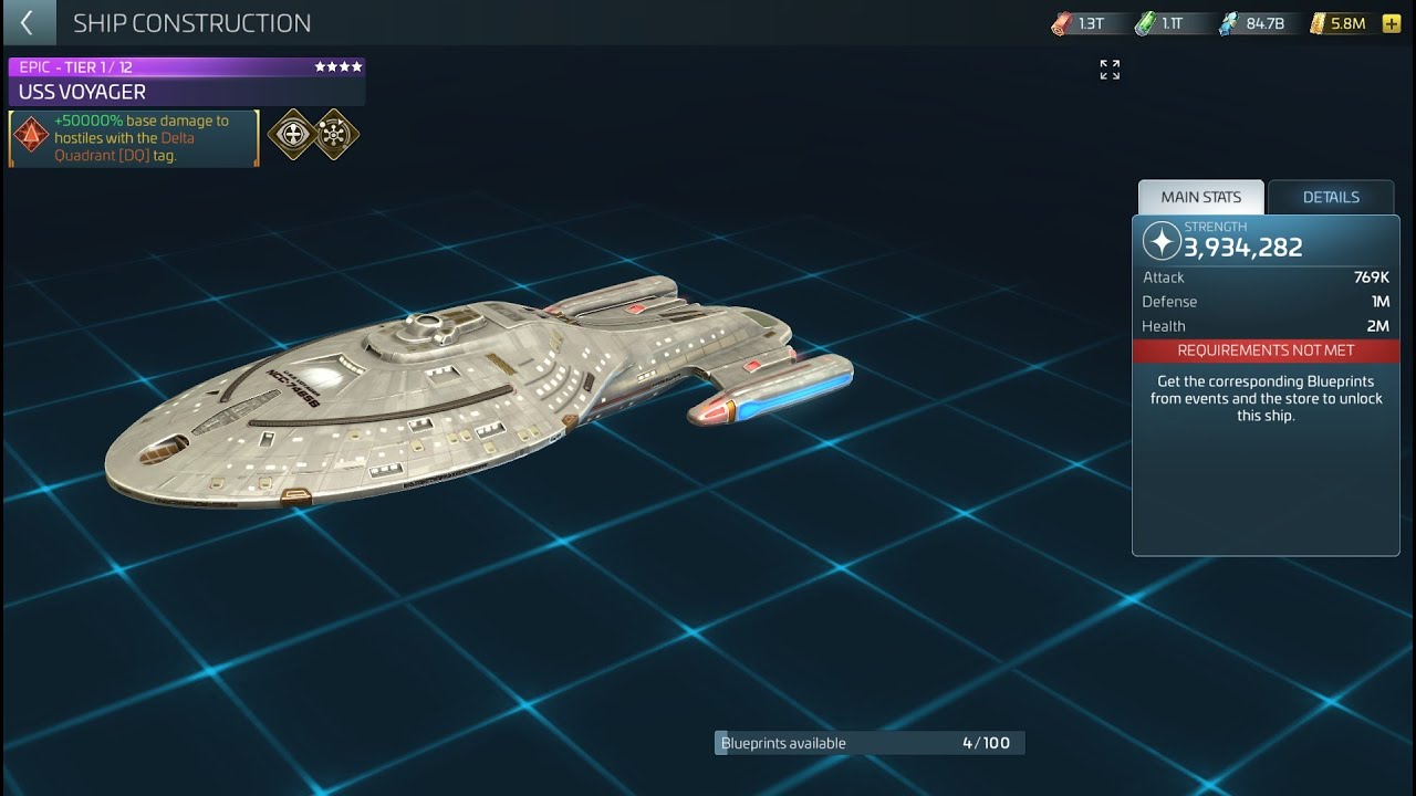 Highlight: Star Trek Fleet Command -  Voyager ship breakdown & sourcing