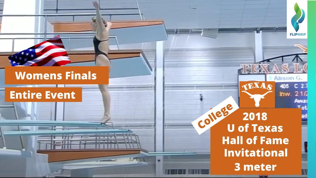 2018 University of Texas Diving Invitational - Womens 3 meter Springboard Finals
