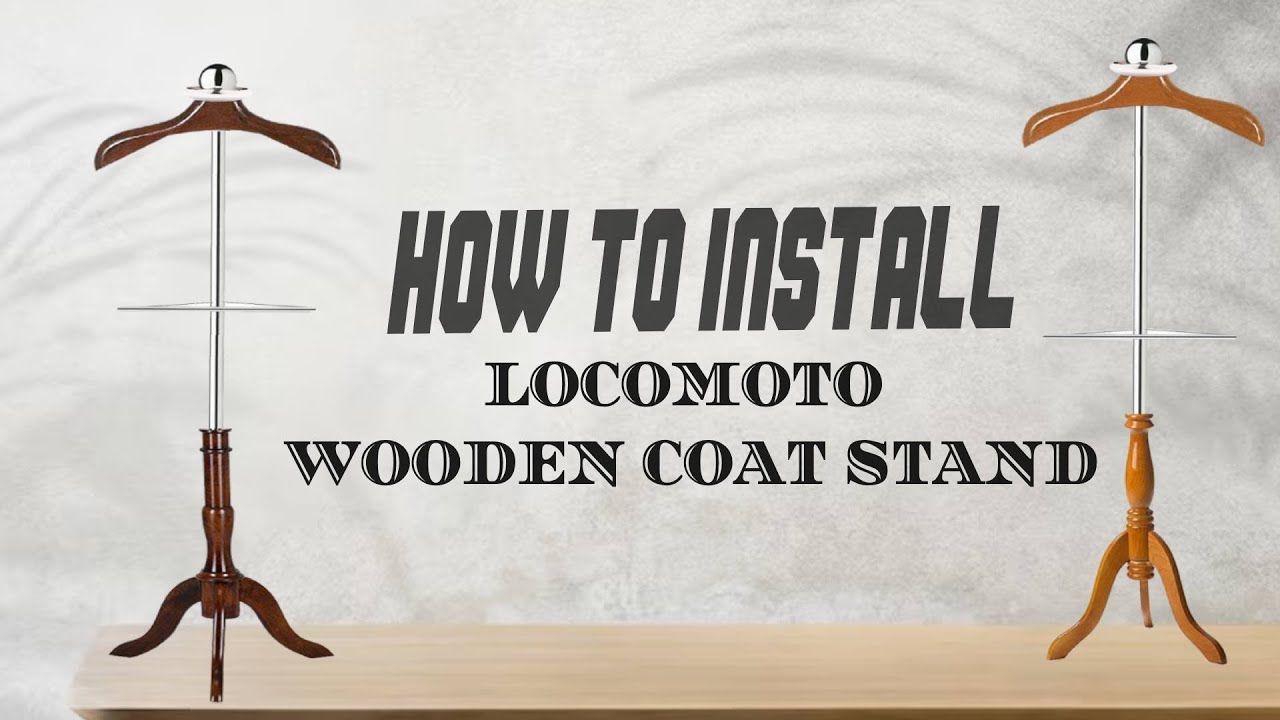 Locomoto Wooden Coat Hanger Stand | How to Install | #coatrack
