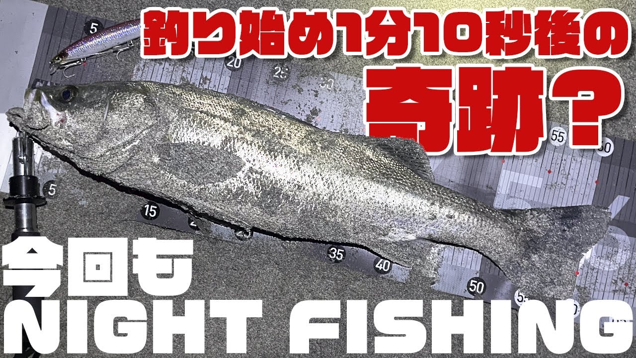 釣り始め1分10秒の奇跡？