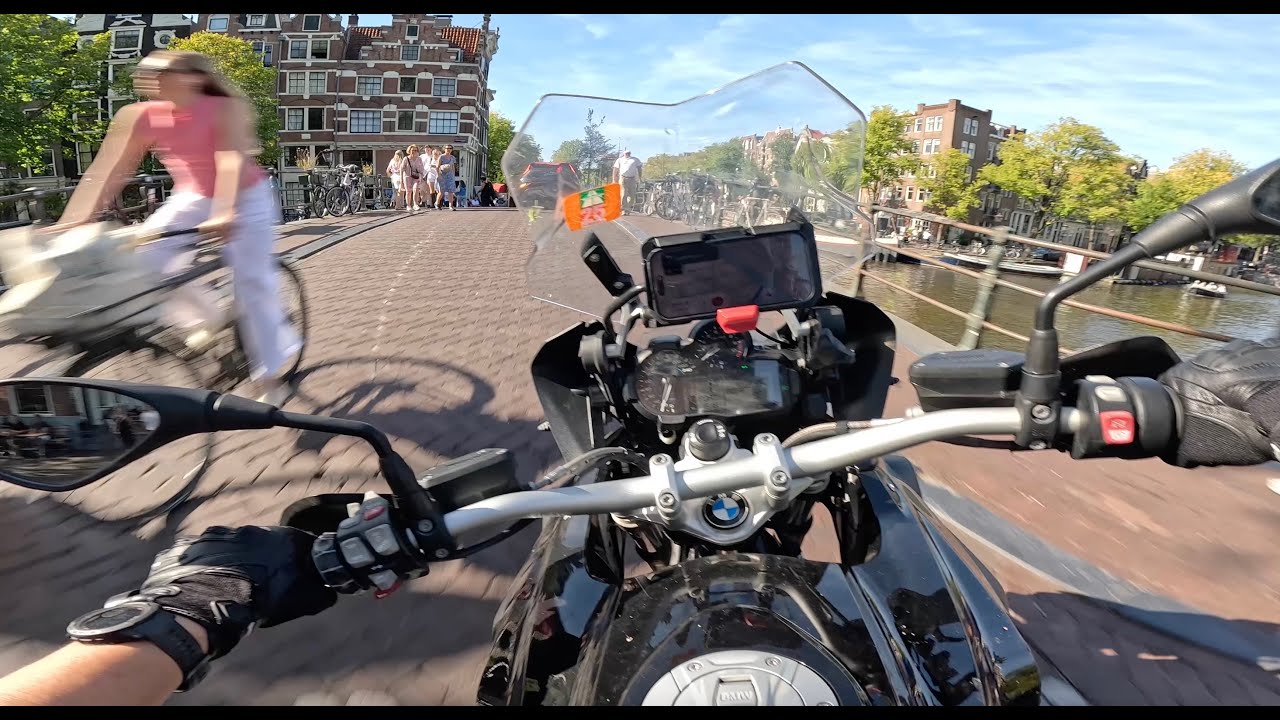 BMW R 1200 GS LC Sunny Day Ride in Amsterdam | POV | RAW [4K]