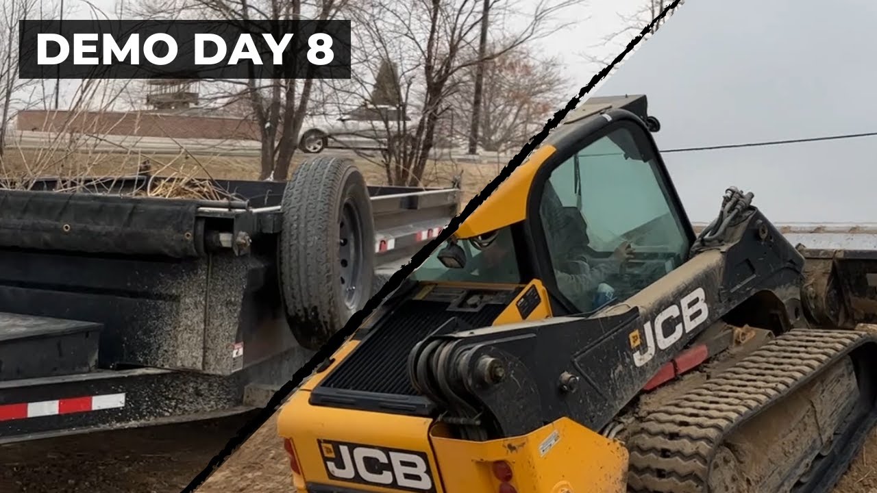 Demo Day 8: Property Cleanup with Dump Trailer & Skidsteers