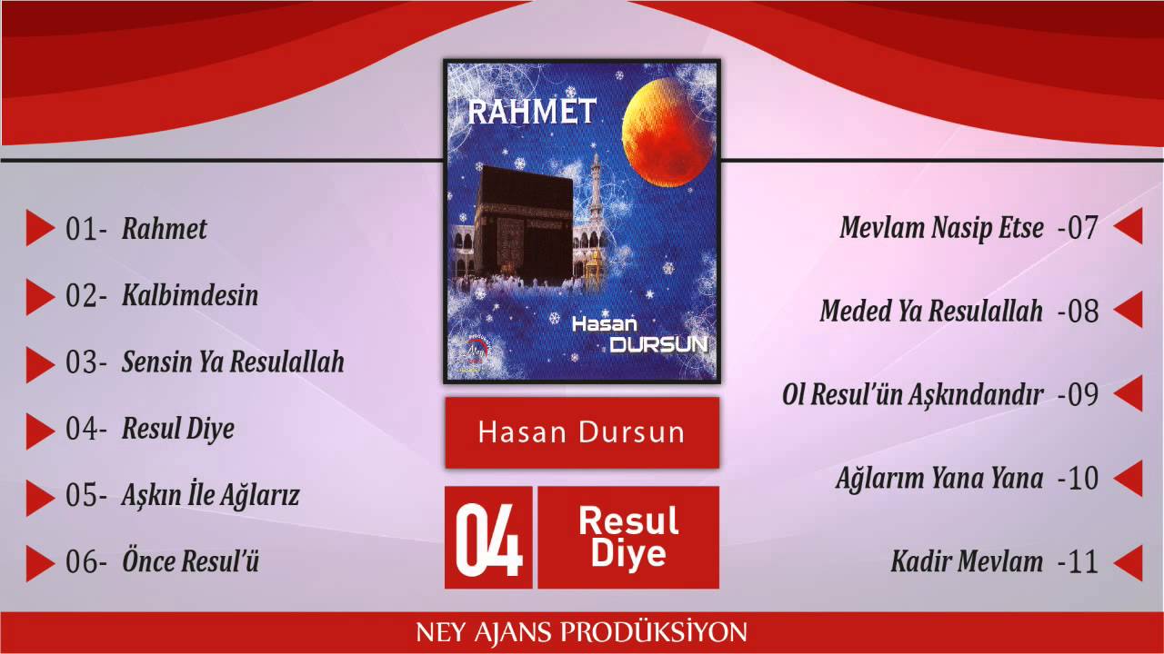 Hasan Dursun  Resul Diye - zikirli ilahi - tefli ilahi - müziksiz ilahi - en güzel ilahiler