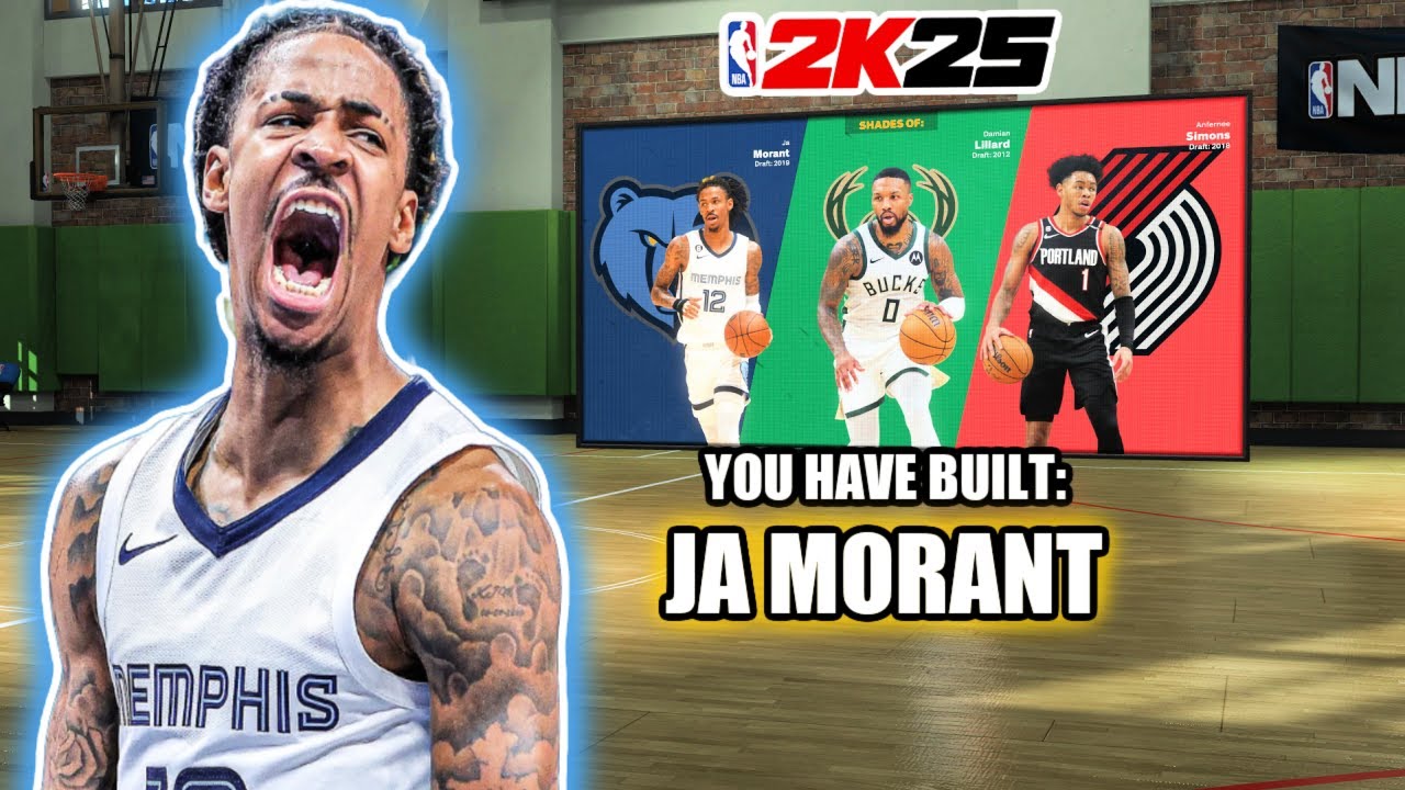 Лучшая сборка JA MORANT для NBA 2K25 OLD GEN (PS4)
