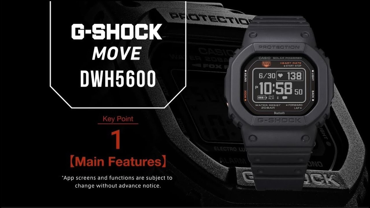G-SHOCK MOVE DWH5600 Tips movie 01 -Main Features